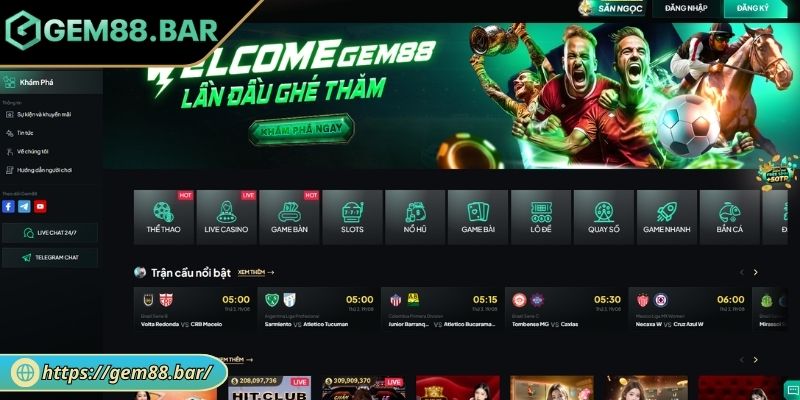 Truy cập website GEM88
