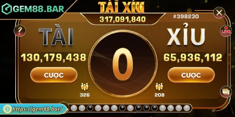 Khám phá Tài Xỉu trực tuyến GEM88
