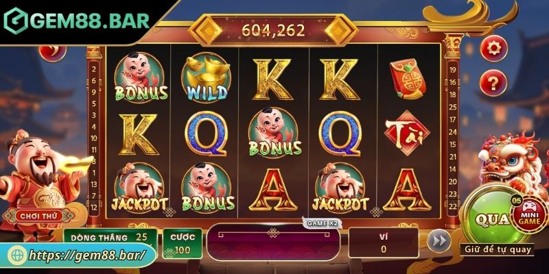 Thử sức với game Thần Tài May Mắn